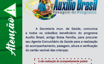 FIQUE ATENTO BENEFICIARIOS DO AUXILIO BRASIL